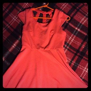 Beautiful coral knee length dress